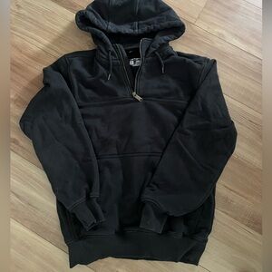 Black carhartt half zip rain defender
